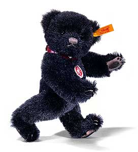 Steiff Classic 18cm black Alpaca Teddy bear EAN 027703