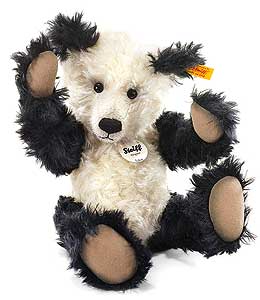 Steiff Classic LUKAS Teddy Bear (Black/White)  -  027987