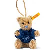 Steiff mohair teddy hanger 'merci' 028243