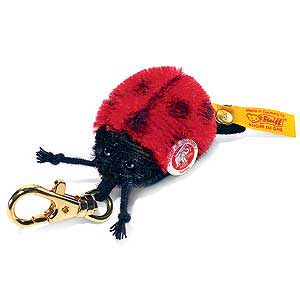 Steiff Mohair Ladybird Keyring 032820