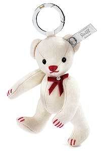 Steiff White Felt Teddy Bear Keyring EAN 036231