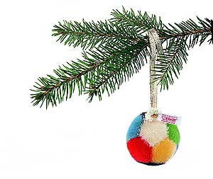 Steiff mohair Ball ornament 037429