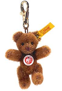 Steiff Russet Mohair Mini Teddy Bear Keyring EAN 039003