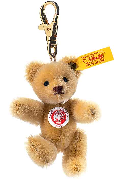 Steiff Blond Teddy Bear Keyring With Gift Box 039089