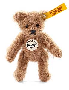 Steiff Coffee Mohair Mini Teddy Bear EAN 039584