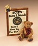 Malcolm with Friend - Boyds resin sign 2298