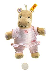 Steiff MOCKYLI Hippo Music Box (pink)  - 237843