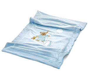 Steiff Sleep Well Bear Cuddly Blanket 110cm (Blue)  - 238451