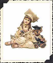 Lisa with Plato - boyds dollstones 3550