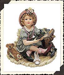 Georgette with Hayden - boyds dollstones 3570