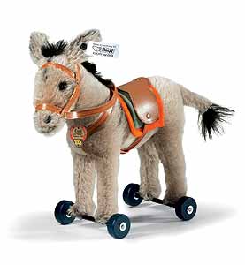 Steiff 1929 Donkey on wheels Replica 403194