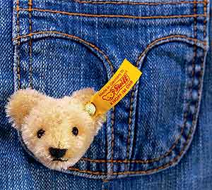 Steiff Mohair Teddy Bear Pin 420818