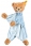 Steiff Sleep Well Bear Blue Comforter - Blue 239588 - view 1