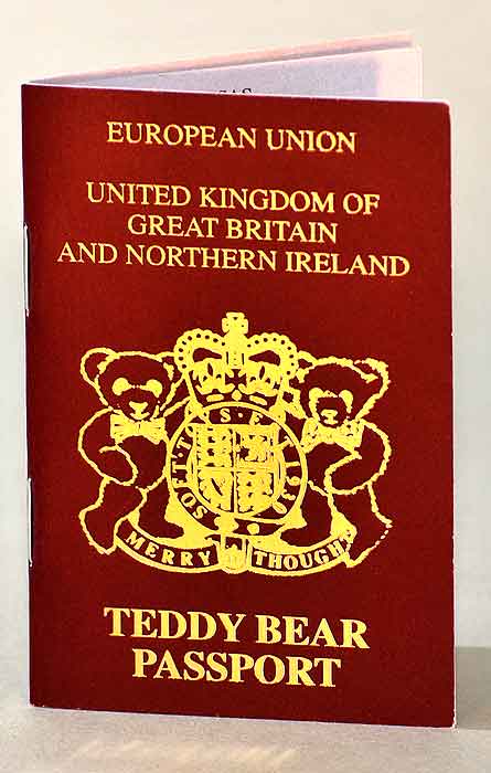 Merrythought Teddy Bear Passport EU Edition TBPT3