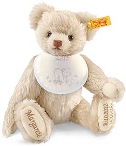 Steiff Personalised Birth Teddy Bear - Blue With Gift Box 001758