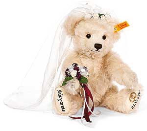 Personalised Teddy Bear Bride by Steiff 001963