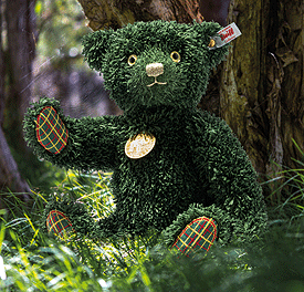 Steiff Green Christmas Teddy Bear 006036