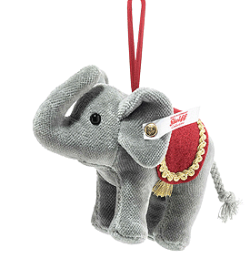 Steiff Christmas Elephant Ornament 006050