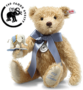 Steiff 140th Anniversary Teddy Bear With Little Elephant 006166