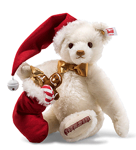 Steiff Sweet Santa Musical Teddy Bear 006562