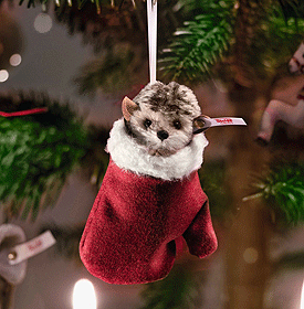 Steiff Hedgehog In A Mitten Ornament 007040