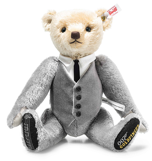 Steiff James Bond Goldfinger Musical Bear 007637