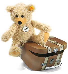 Steiff CHARLY Dangling Teddy Bear in Suitcase 012938