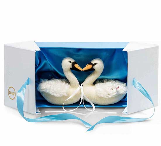 Steiff Wedding Swan Set 021114