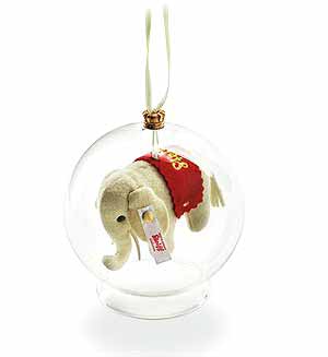 Steiff Felt Elephant Ornament 021374