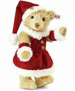 Steiff Mrs Santa Claus Christmas Musical Teddy Bear 021381