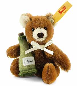 Steiff Mini Champagne Bottle Teddy Bear 028908