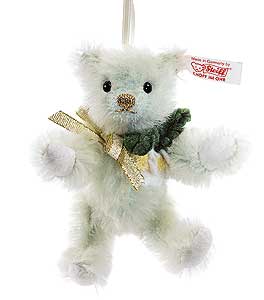 Christmas Rose Teddy Bear Ornament by Steiff 035302
