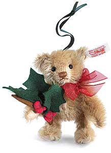 Steiff Holly Teddy Bear Ornament 035975