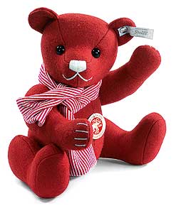 Steiff Red Felt Teddy Bear EAN 036651