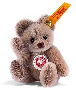 Steiff Coffee Mohair Mini Teddy Bear 039256