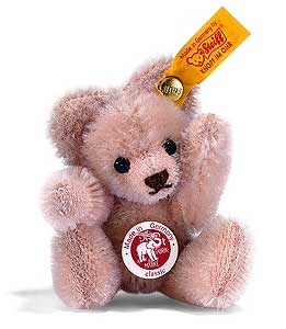 Steiff Mohair Pink Mini Teddy Bear 039294
