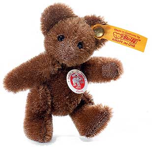Steiff Mohair Brown Mini Teddy Bear 039393