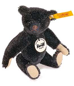 1908 Miniature Black Teddy Bear by Steiff 039454