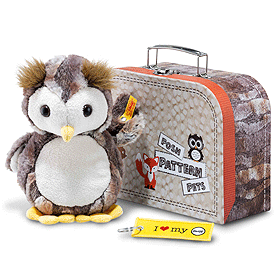 Steiff Eugen Owl With Suitcase 045639