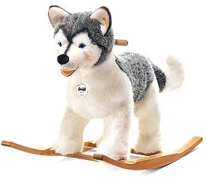 Steiff BERNIE Riding Husky  - 048968