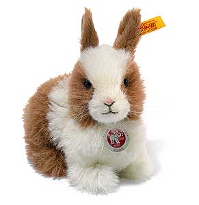 Steiff DORMILI brown/white Dwarf Rabbit 076527