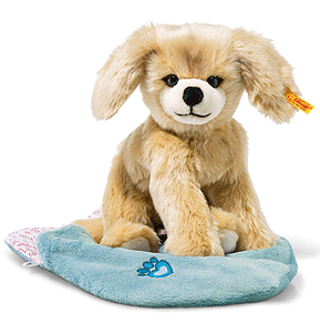 Steiff Kelly Dog in Heart Bag 077043