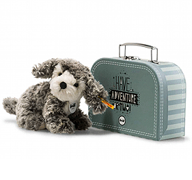 Steiff Matty Dog in suitcase 079160
