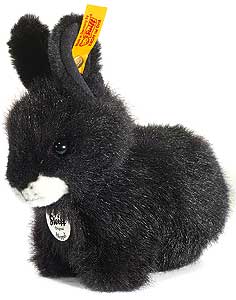 HOPPEL 14cm Black Rabbit by Steiff 080067