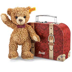 Steiff Carlo Teddy Bear In Suitcase - 23cm 109973