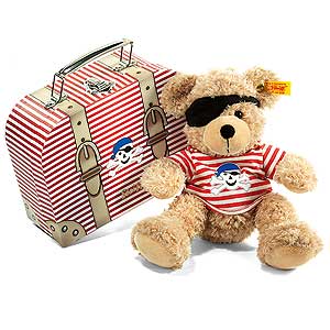 Steiff FYNN Pirate Teddy Bear in Suitcase 111266
