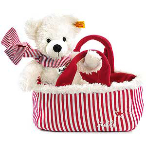 LOTTE Teddy Bear with hand bag by Steiff 111495