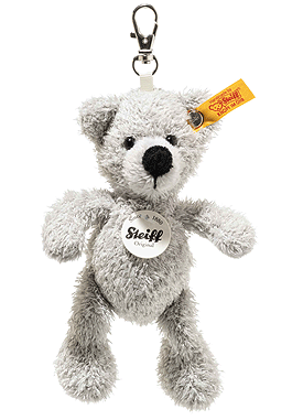 Steiff Fynn Teddy Bear Grey Keyring 112508