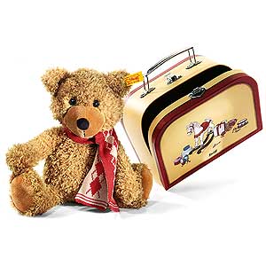 Steiff CHARLY Bear with his Suitcase 113208