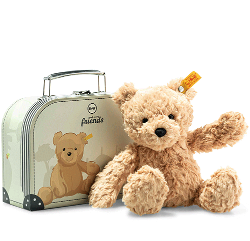 Steiff Jimmy Teddy Bear with Suitcase 113918
